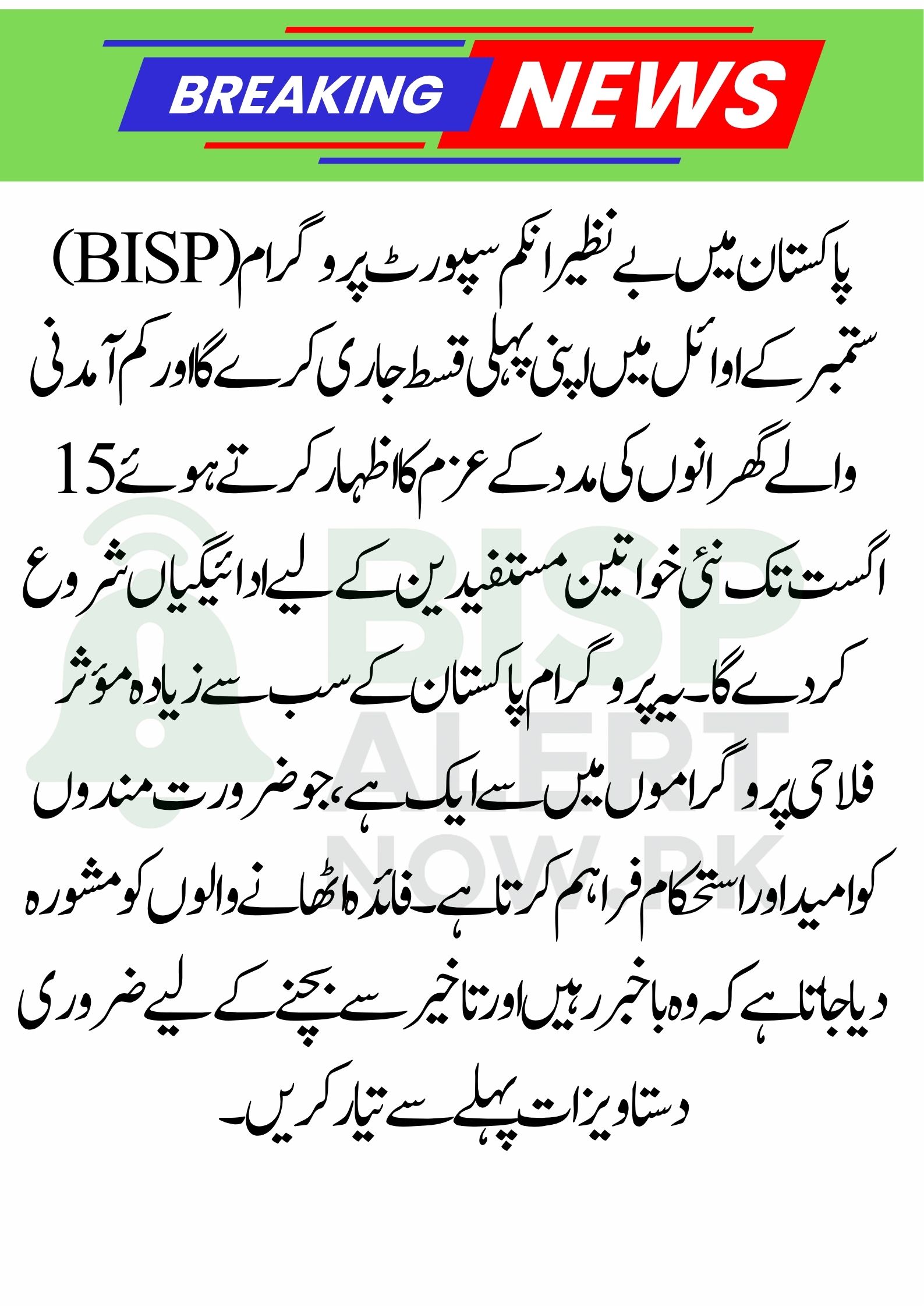 Benazir Income Support Program